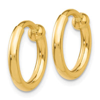14k Non-Pierced Hoop Earrings ,