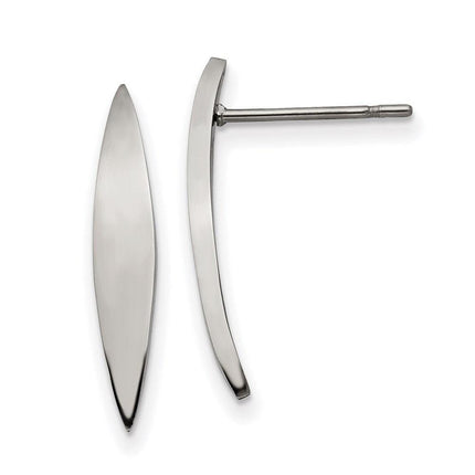 Stainless Steel Polished Post Earrings ,