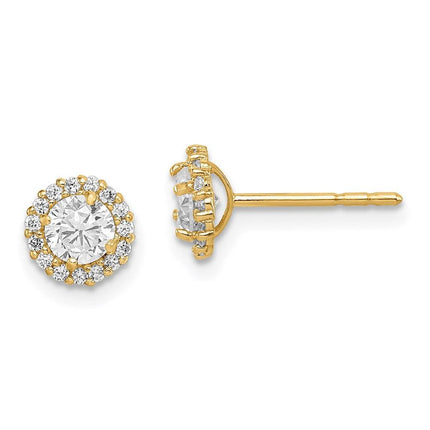 Madi K Kid's 14k CZ Post Earrings ,