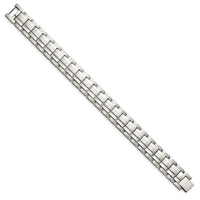 Stainless Steel Brushed and Polished 8.5in Link Bracelet ,