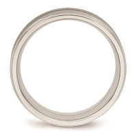 Stainless Steel Polished Grooved Ring ,