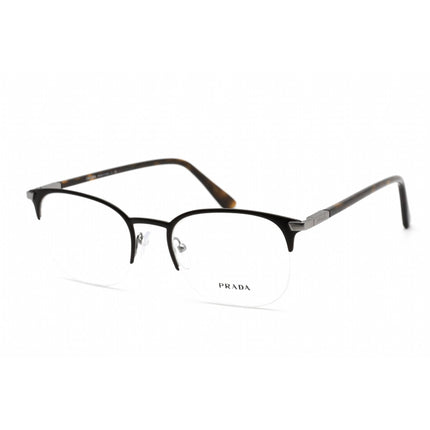 Prada Men's Eyeglasses - Matte Brown Metal Rectangular Shape Frame | 0PR 57YV 02Q1O1 ,