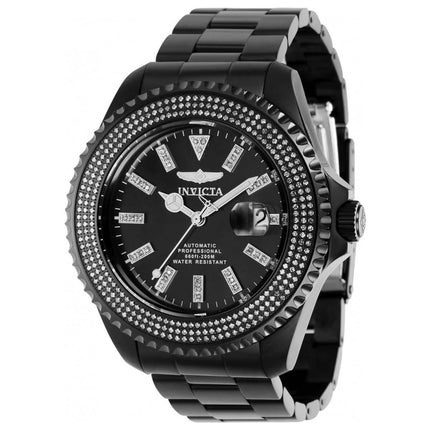 Invicta Men's Automatic Watch - Pro Diver Diamond Black Dial Bracelet | 38857 ,
