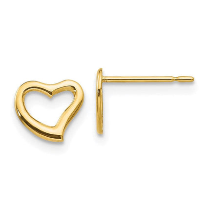 Madi K Kid's 14k Heart Post Earrings ,
