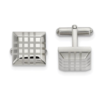 Stainless Steel Polished Cufflinks ,