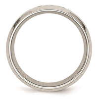 Stainless Steel Polished Camouflage Diamond Band ,