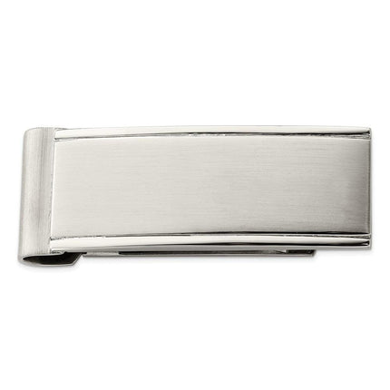 Stainless Steel Brushed and Polished Money Clip ,