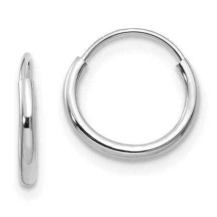 Madi K Kid's 14k White Gold Endless Hoop Earrings ,