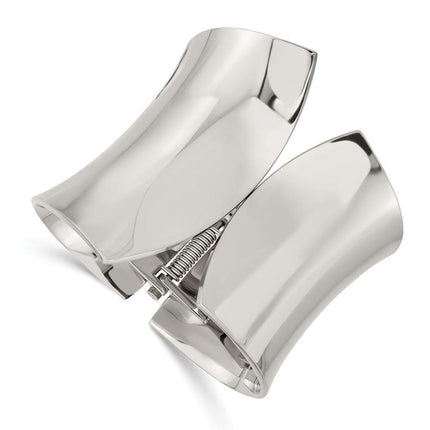 Stainless Steel Polished Hinged Bangle ,