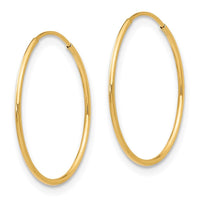 Madi K Kid's 14k 1mm Hoop Earrings ,