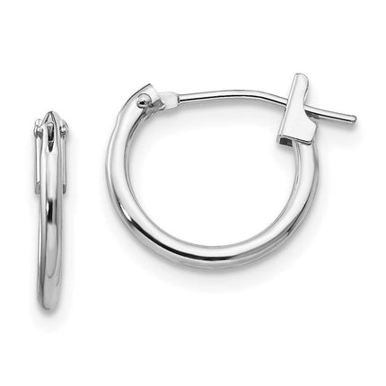 Madi K Kid's 14k White Gold 1.25mm Hoop Earrings ,