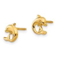 Madi K Kid's 14k Dolphin Post Earrings ,