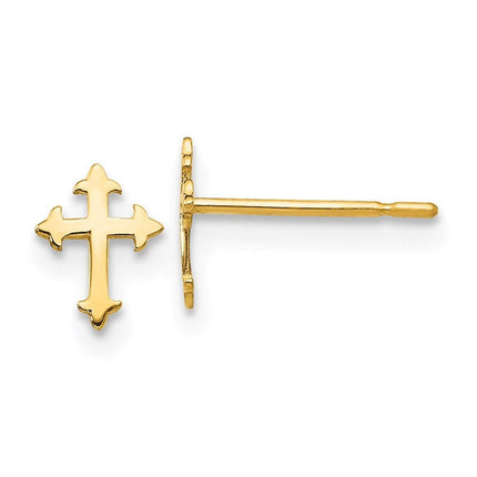 Madi K Kid's 14k Cross Post Earrings ,