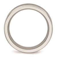 Stainless Steel Polished with CZ Ring ,