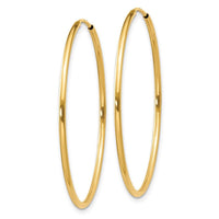 14k 1.25mm Endless Hoop Earring ,