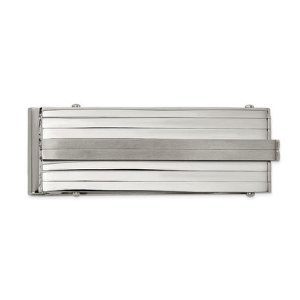 Stainless Steel Brushed and Polished Money Clip ,