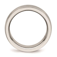 Stainless Steel Polished Grooved Ring ,