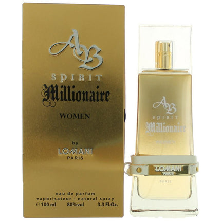 AB Spirit Millionaire by Lomani, 3.3 oz Eau De Parfum Spray for Women ,