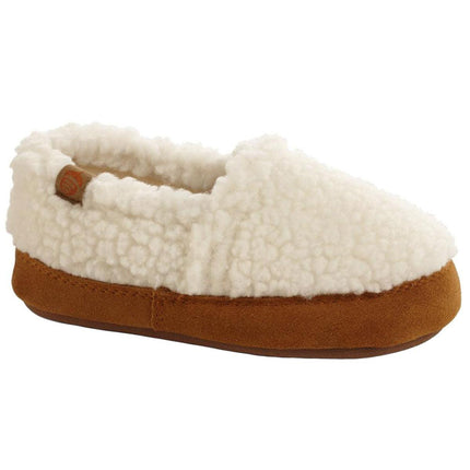 Acorn Kids' Moc Slippers - Original Outdoor, Buff Popcorn, K5/6 | A10089ACC5-6 ,