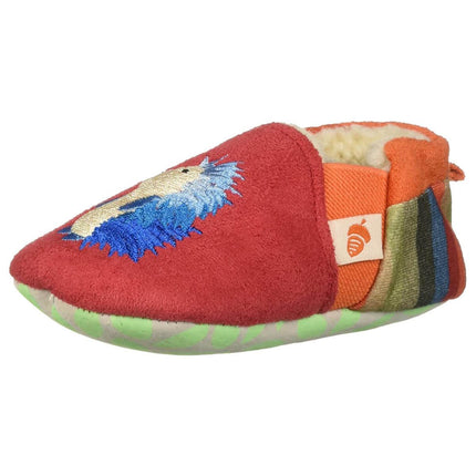 Acorn Kids' Moccasins Slipperss - Easy-On Animal Red Hedgehog, TS | A10128RHGTS ,