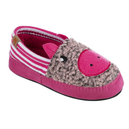 Acorn Kids' Slippers - Critter Novelty Moc, Pink Pearl, K8/9 | A20152PPA8-9 ,