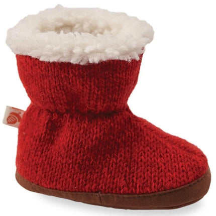 Acorn Kids' Slippers - Easy Bootie, Red Ragg Wool, TM | A10157BFPTM ,
