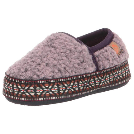 Acorn Kids' Slippers - L’il Woven Trim Moccasins, Iris, K8/9 | A19009IRS8-9 ,
