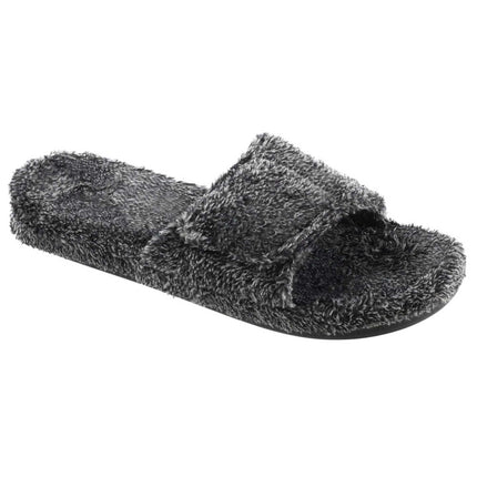 Acorn Men's Slide Slippers - Soft Spa Terry Uppers, Black, 2X-Large | A10602AAAMXXL ,