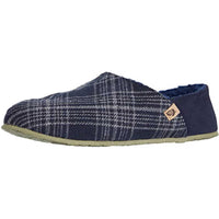 Acorn Men's Slippers - Parker Algae Sole Navy Plaid Flannel, X-Large | A20158NPLMXL ,