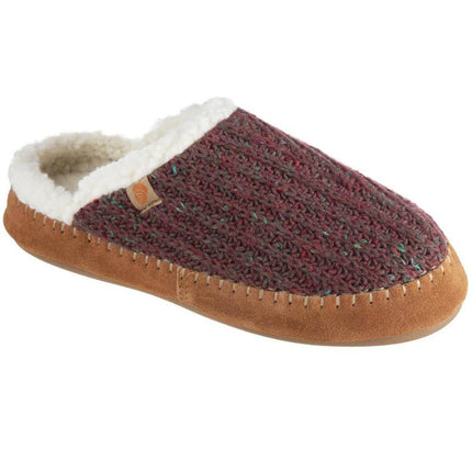 Acorn Women’s Clog - Sustainable Camden Garnet Wool Comfort, Large | A20136GARWL ,