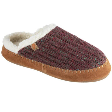 Acorn Women’s Clog - Sustainable Camden Garnet Wool Comfort, Medium | A20136GARWM ,