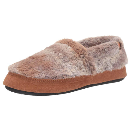 Acorn Women’s Moc Slippers - Original Non-Slip, Brown Berber, Medium | A10080BOBWM ,