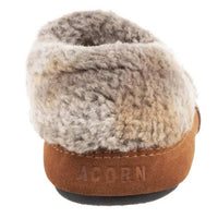 Acorn Women’s Moc Slippers - Original Non-Slip, Brown Berber, Medium | A10080BOBWM ,