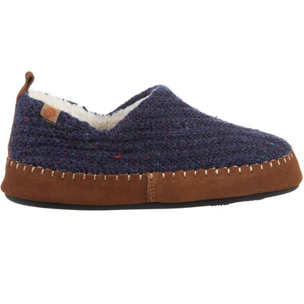 Acorn Women’s Moc Slippers - Sustainable Camden Navy, Medium | A19019NBLWM ,