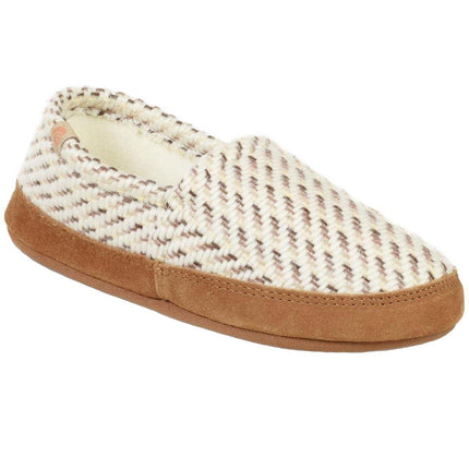 Acorn Women’s Moc Slippers - Textured Weatherproof Cozy, Ewe, Medium | A10080EWEWM ,