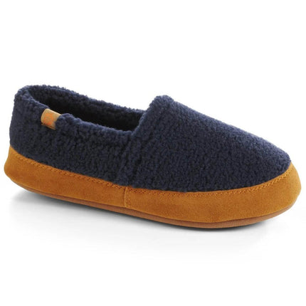 Acorn Women's Moc Slipperss - Memory Foam, Navy Popcorn, Medium | A10080NPCWM ,