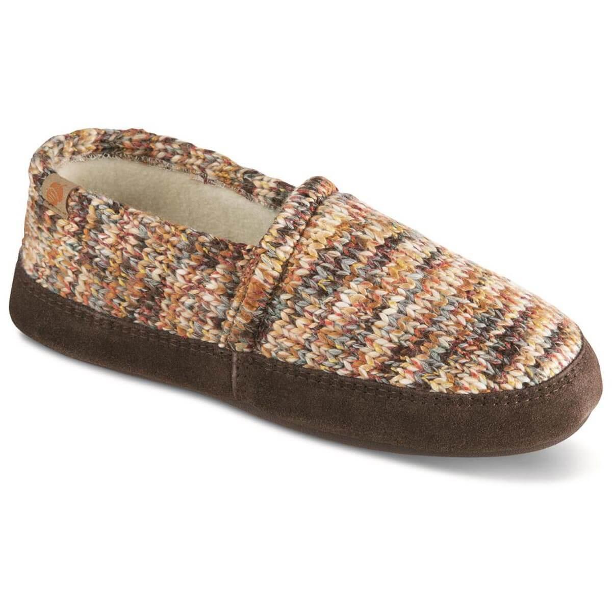 Acorn Women s Moc Slipperss Memory Foam Sunset Cable Knit Medium A10080SCKWM