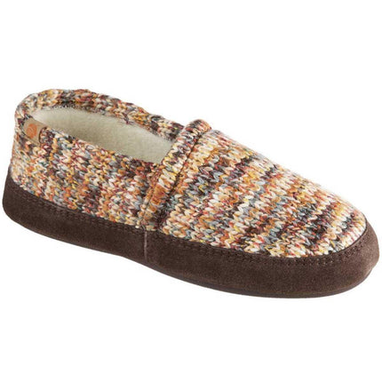 Acorn Women’s Moccasins - Textured Cozy, Sunset Cable Knit, Small | A10080SCKWS ,