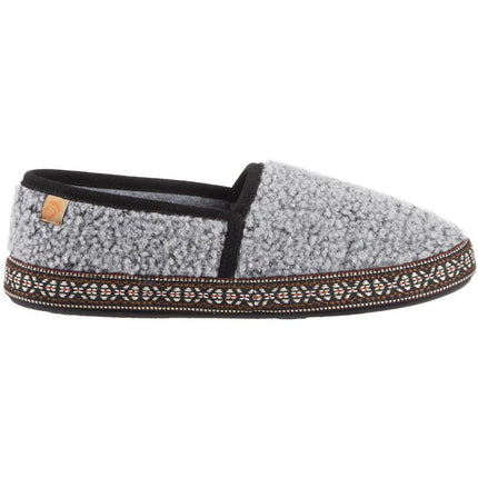 Acorn Women’s Moccasins - Woven Trim Comfort Stormy Grey, Small | A19011STGWS ,