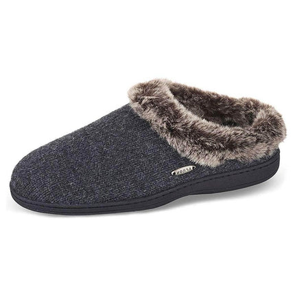 Acorn Women's Slipper - Chinchilla Ragg Clog Dark Charcoal Heather | A17101 ,