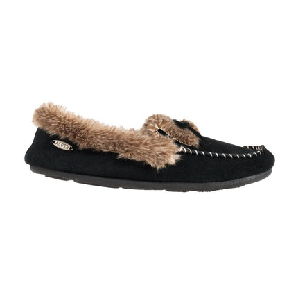 Acorn Women's Slipper - Cozy Fur Moc, Mineral Blue | A18609 ,