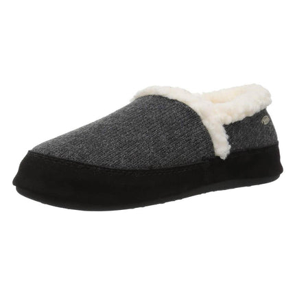 Acorn Women's Slipper - Moc Ragg Wool Dark Charcoal Heather | A10153 ,