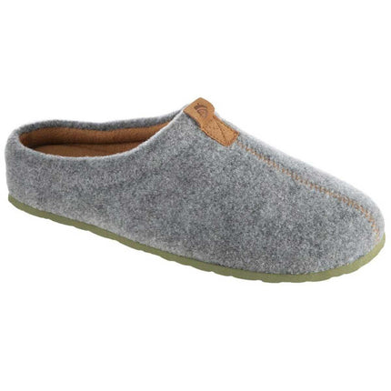 Acorn Women’s Slippers - Algae Infused Wool Comfort Ash Wool, Large | A19022ASHWL ,