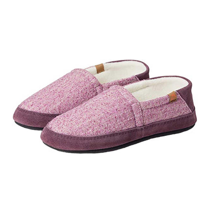 Acorn Women's Slippers - Moc II Blackberry Collapsible Heel, Small | A20132BBYWS ,