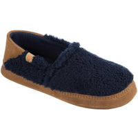 Acorn Women's Slippers - Moc II Navy Popcorn Collapsible Heel, Medium | A20132NPCWM ,