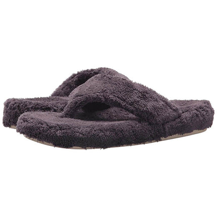Acorn Women's Slippers - Spa Thong with Memory Foam, Ink, Medium | A10454INKWM ,