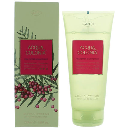 Acqua Colonia Pink Pepper and Grapefruit by 4711, 6.8 oz Shower Gel for Unisex ,
