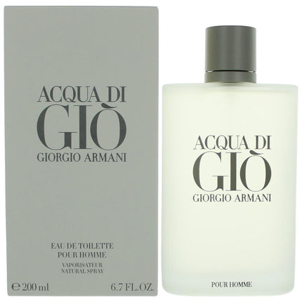 Acqua Di Gio by Giorgio Armani, 6.7 oz Eau De Toilette Spray for Men ,