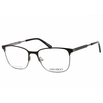 Adensco Men's Eyeglasses - Black Ruthenium Metal Square Full Rim | AD 123 0TI7 00 ,