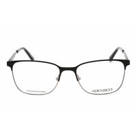 Adensco Men's Eyeglasses - Black Ruthenium Metal Square Full Rim | AD 123 0TI7 00 ,
